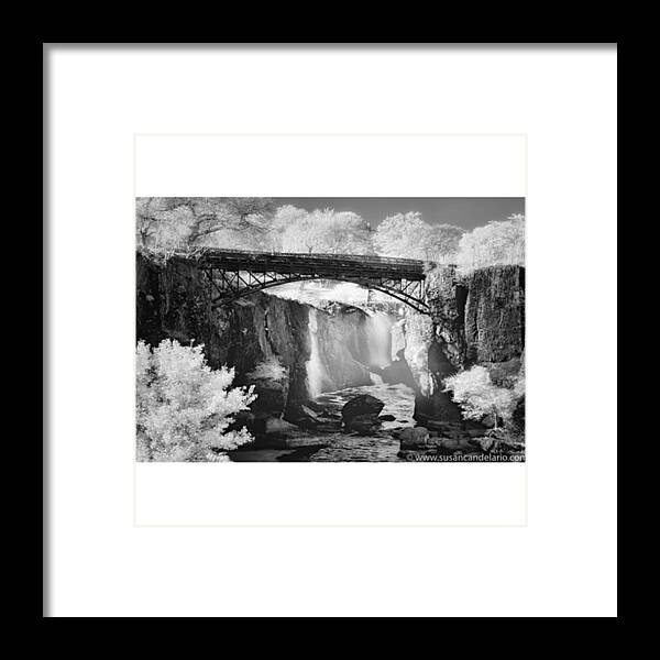 Waterfalls Framed Print featuring the photograph Paterson Great Falls #1 by Susan Candelario