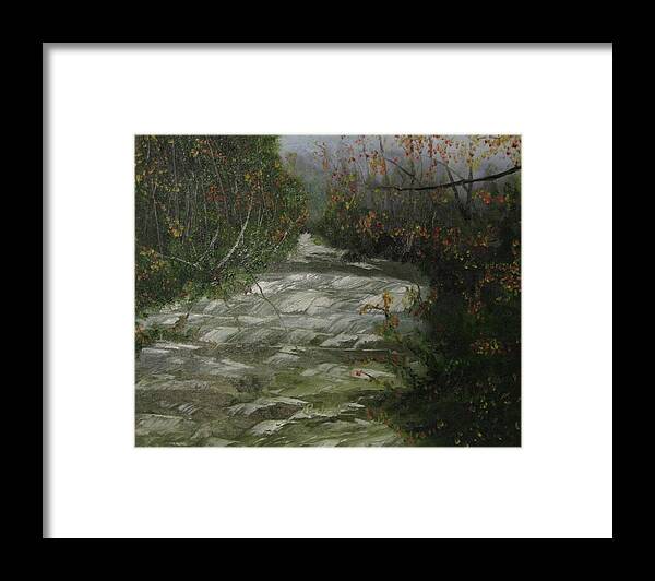 Creek Framed Print featuring the painting Peavine Creek #2 by David Bartsch