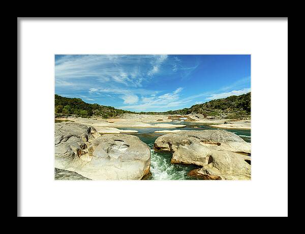 Pedernales Falls Framed Print featuring the photograph Pedernales Falls Texas by Raul Rodriguez