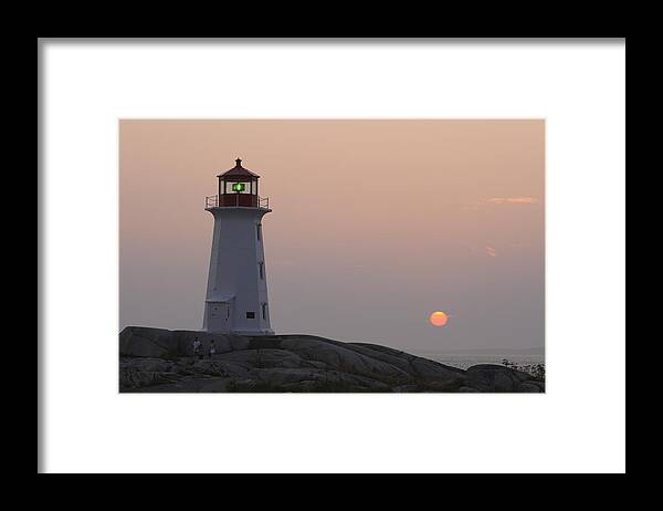 Canada Framed Print featuring the photograph Peggy's Cove lighthouse #2 by Gary Corbett