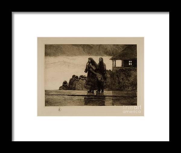 Winslow Homer Framed Print featuring the painting Perils Of The Sea #1 by MotionAge Designs