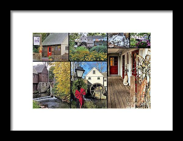 Plimoth Grist Mill Framed Print featuring the photograph Plimoth Grist Mill at Jenney Pond by Janice Drew