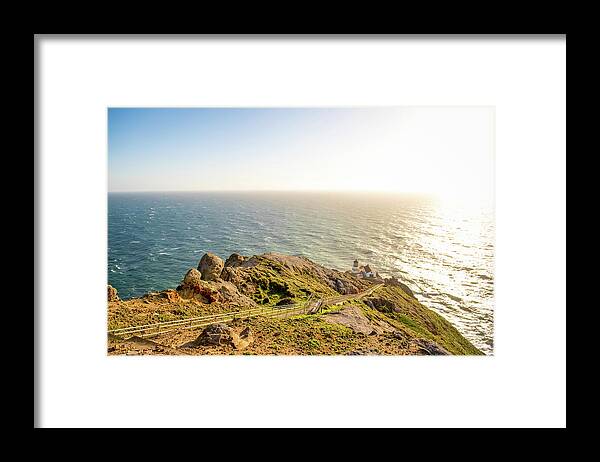 Point Reyes Lighthouse Framed Print featuring the photograph Point Reyes Lighthouse #1 by Aileen Savage
