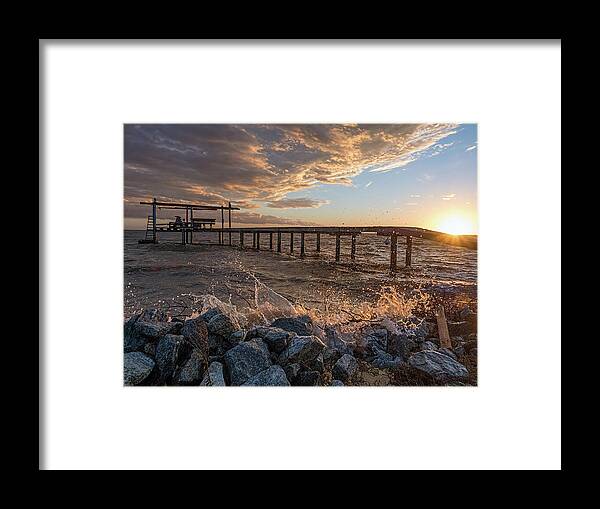 Sunset Framed Print featuring the photograph Portersville Bay Sunset by Brad Boland