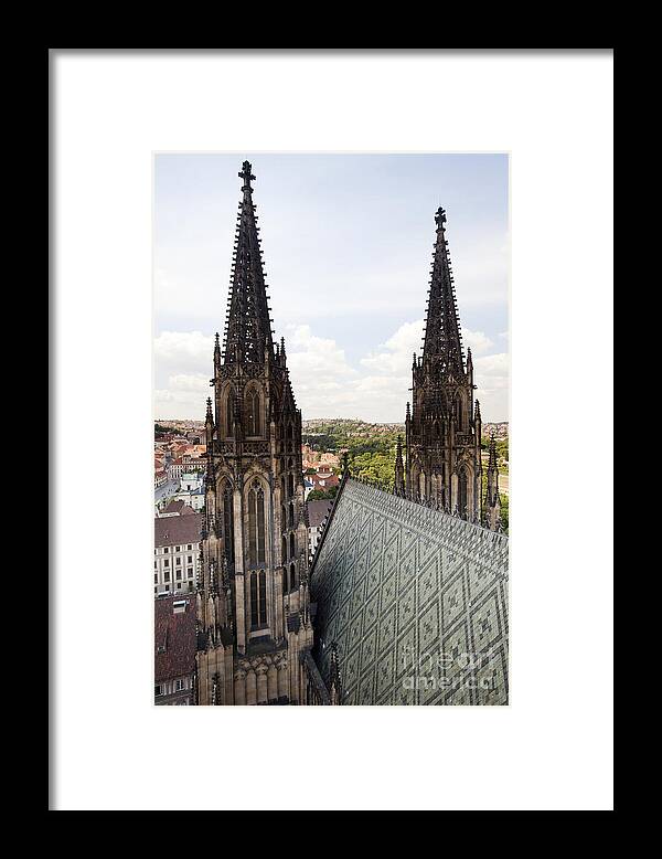 Architecture Framed Print featuring the photograph Prague Cathedral #1 by Andre Goncalves