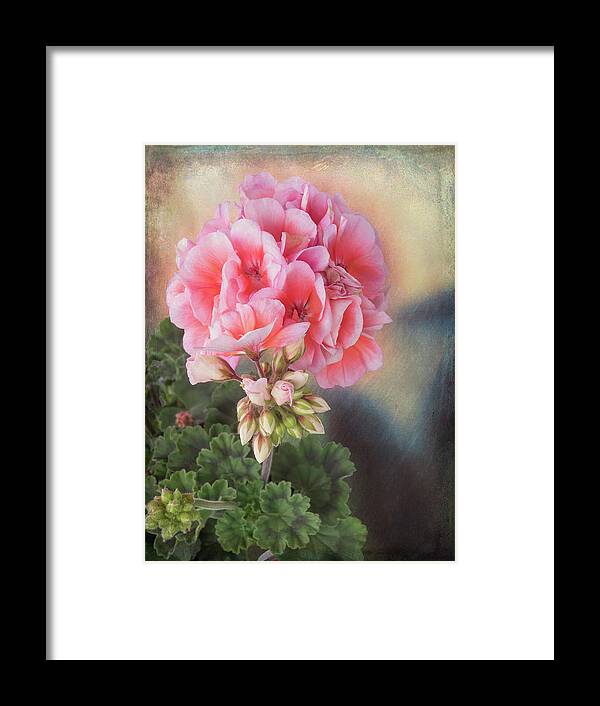 Pink Geranium Framed Print featuring the photograph Pretty In Pink #2 by Leslie Montgomery