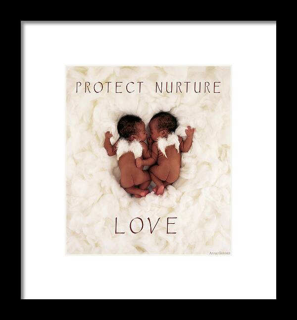 Protect Framed Print featuring the photograph Protect Nurture Love #1 by Anne Geddes
