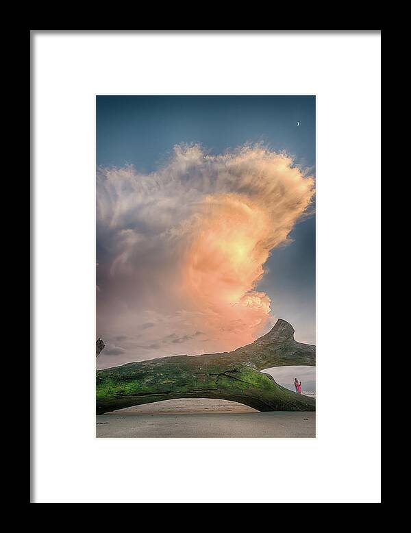 Mexico Framed Print featuring the photograph Puerto Vallarta Clouds and Beach #1 by Bert Peake