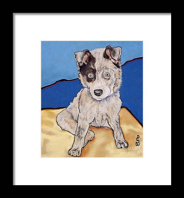 Aussie Framed Print featuring the painting Reba Rae by Pat Saunders-White