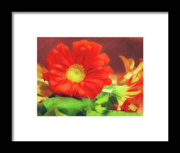 Flower Framed Print featuring the photograph Red Flower #1 by Reynaldo Williams