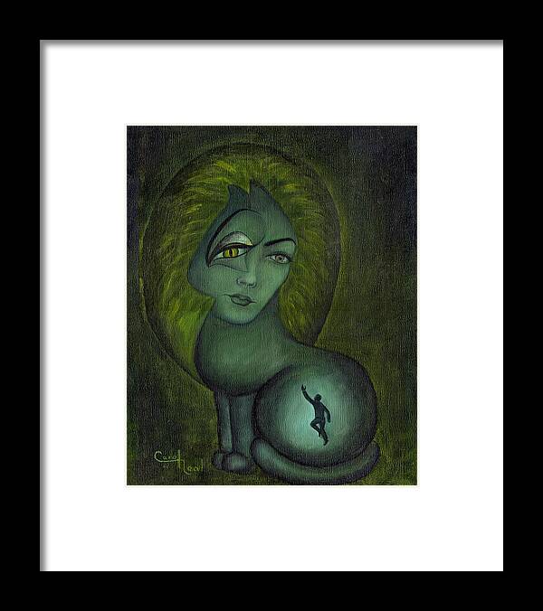 Woman Framed Print featuring the painting Reverance by Carol Neal-Chicago