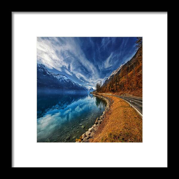 Landscape Framed Print featuring the photograph Road To No Regret #1 by Philippe Sainte-Laudy