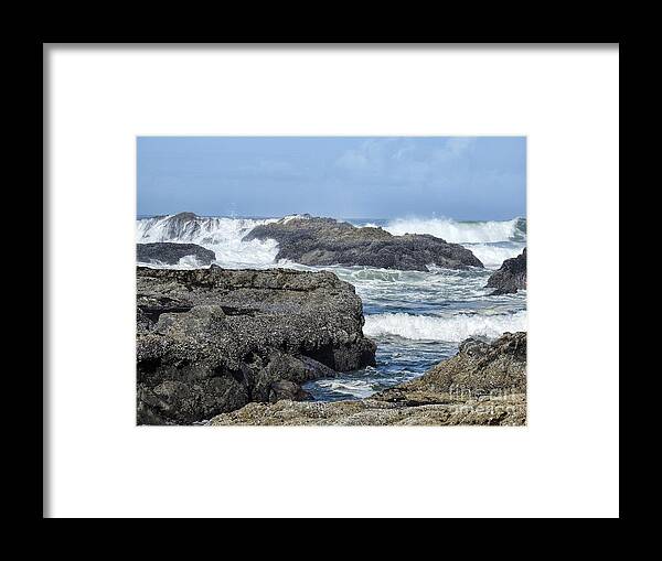 Lincoln City Framed Print featuring the photograph Roads End #1 by Peggy Hughes
