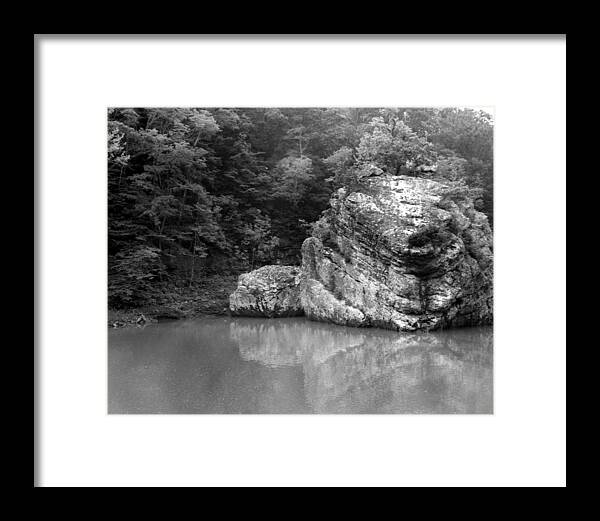 Ansel Adams Framed Print featuring the photograph Rock #1 by Curtis J Neeley Jr
