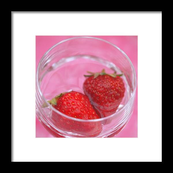 Strawberries Framed Print featuring the photograph Romance In The Water #1 by Yuka Kato