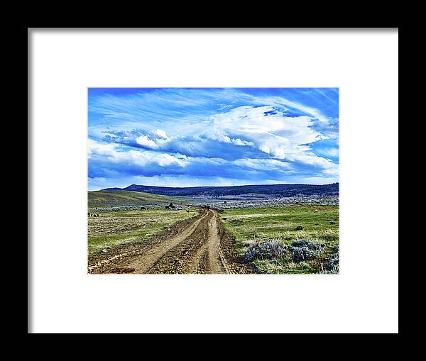 Ranch Framed Print featuring the photograph Room To Roam - Wyoming #1 by Mountain Dreams