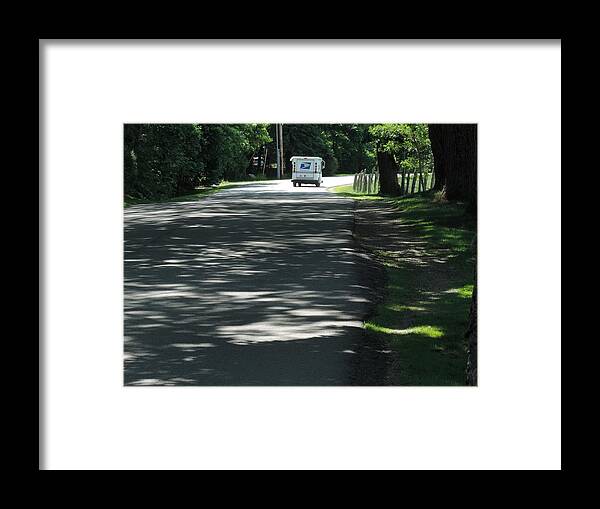Rural Delivery Framed Print featuring the photograph Rural Road Delivery by Bill Tomsa