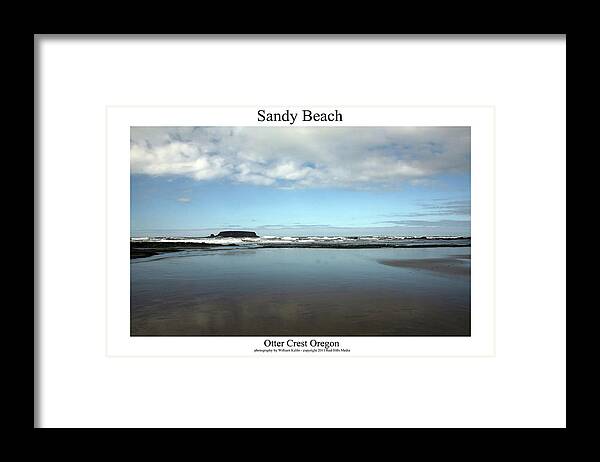 Oregon Coast Photographs Framed Print featuring the photograph Sandy Beach #1 by William Jones