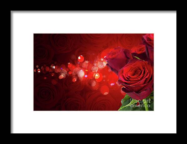 Rose Framed Print featuring the photograph Color of Love by Anastasy Yarmolovich