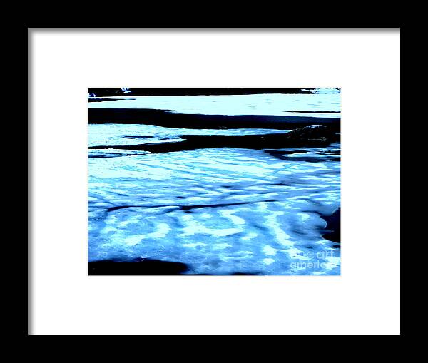 Snow Framed Print featuring the photograph Shiny snow magic on lake #2 by Kumiko Mayer
