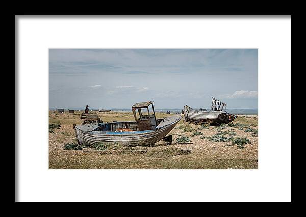 Dungeness Framed Print featuring the photograph Shipwrecked #1 by Rick Deacon