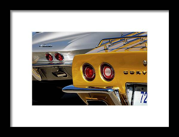 Automotive Framed Print featuring the photograph Silver and Gold #1 by Dennis Hedberg