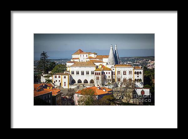 National Framed Print featuring the photograph Sintra National Palace #1 by Carlos Caetano