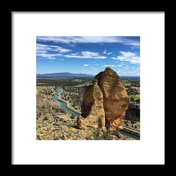 Rock Framed Print featuring the photograph Smith Rocks #2 by Brian Eberly