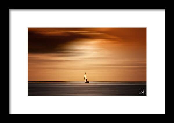 Ocean Framed Print featuring the photograph Smooth Sailing #2 by Debra Boucher
