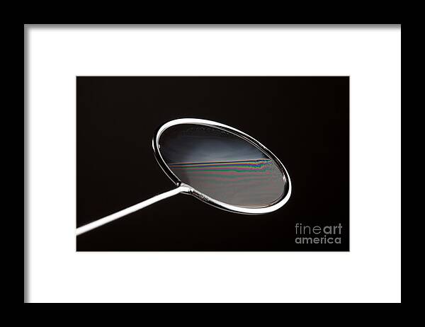 Bubble Framed Print featuring the photograph Soap Film Interference #1 by Ted Kinsman