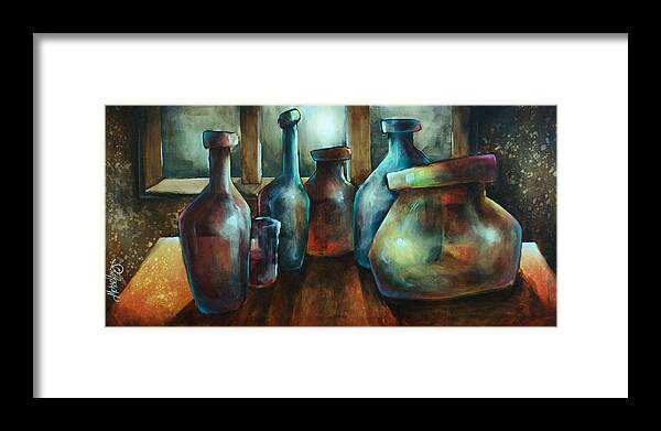 Still Life Framed Print featuring the painting 'soldiers' #1 by Michael Lang