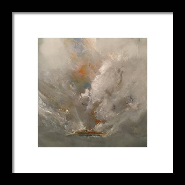 Abstract Framed Print featuring the painting Solo Io by Soraya Silvestri
