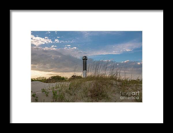 Sullivan's Island Lighthouse Framed Print featuring the photograph Southern Roads #1 by Dale Powell