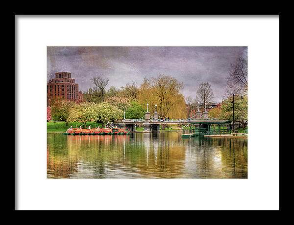 Boston Framed Print featuring the photograph Spring in the Boston Public Garden #2 by Joann Vitali