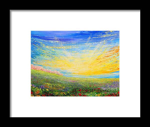 Spring Framed Print featuring the painting Spring #1 by Teresa Wegrzyn