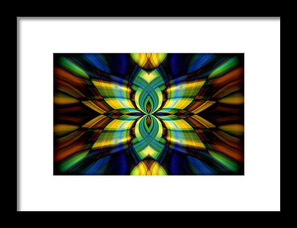 Yellow Framed Print featuring the photograph Stained Glass #2 by Cherie Duran
