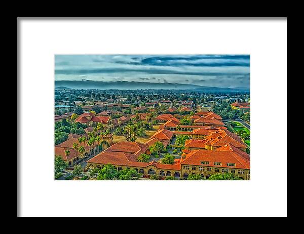 Stanford University Framed Print featuring the photograph Stanford University #1 by Mountain Dreams