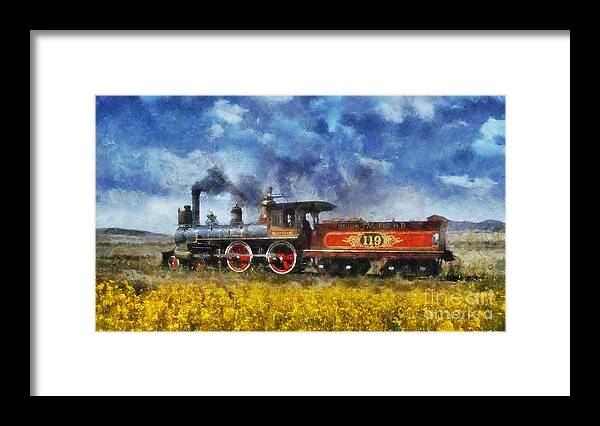 Steam Framed Print featuring the photograph Steam Locomotive #1 by Ian Mitchell
