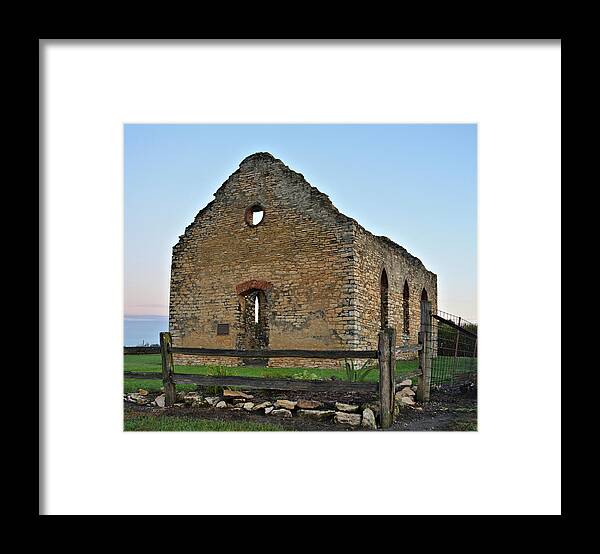 Abandoned Framed Print featuring the photograph Stone Church #1 by Bonfire Photography