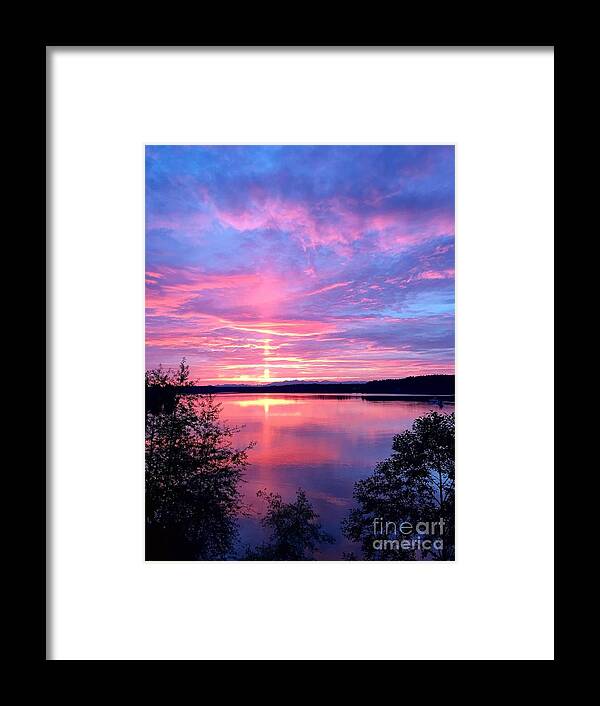 Photography Framed Print featuring the photograph Sun Pillar #2 by Sean Griffin