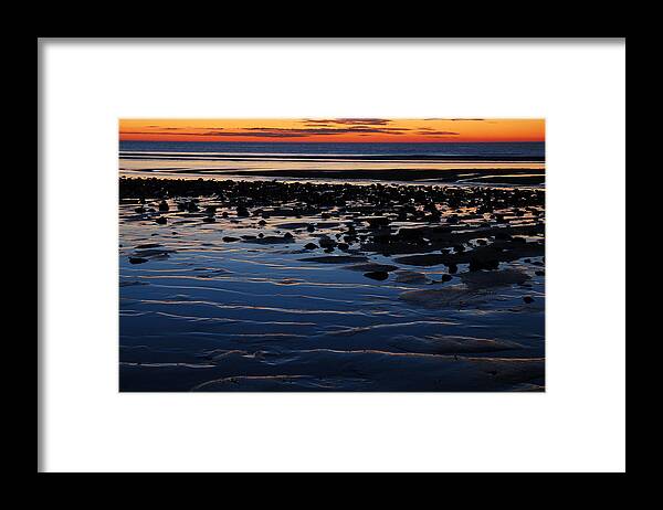 Sunrise Framed Print featuring the photograph Sunrise at the Shore #1 by James Kirkikis
