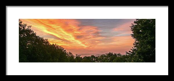 Sunrise Framed Print featuring the photograph Sunrise July 22 2015 #1 by D K Wall