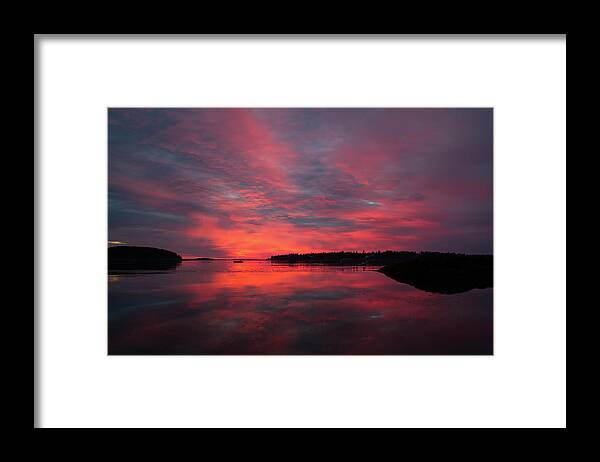 Sunrise Framed Print featuring the photograph Sunrise Reflection by Darryl Hendricks