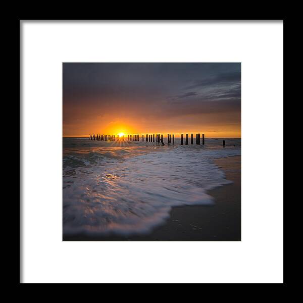 Naples Florida Framed Print featuring the photograph Sunset #1 by Bill Martin