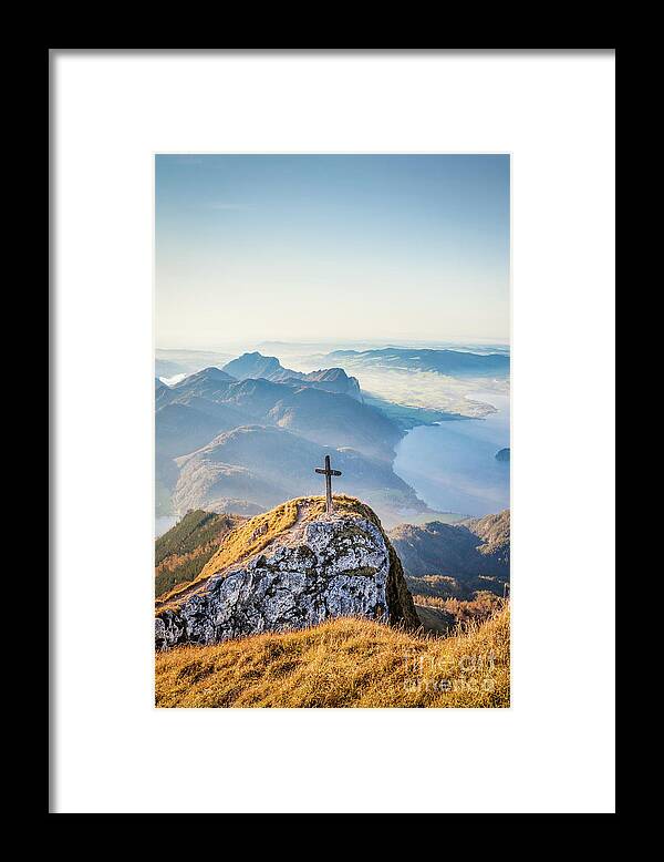 Alpine Framed Print featuring the photograph Sunset in Austria #4 by JR Photography