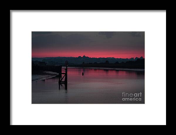 Sunset Framed Print featuring the photograph Sunset on the River by Perry Rodriguez