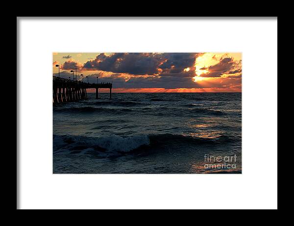 Photo For Sale Framed Print featuring the photograph Sunset Wave #1 by Robert Wilder Jr