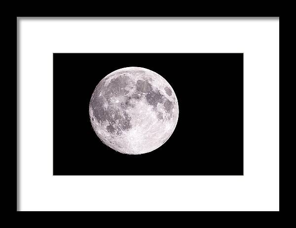 Canton Framed Print featuring the photograph Super Moon #1 by Jack R Perry