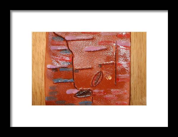 Jesus Framed Print featuring the ceramic art Sure - Tile #1 by Gloria Ssali