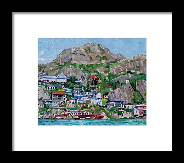 889 Framed Print featuring the painting The Battery #1 by Phil Chadwick